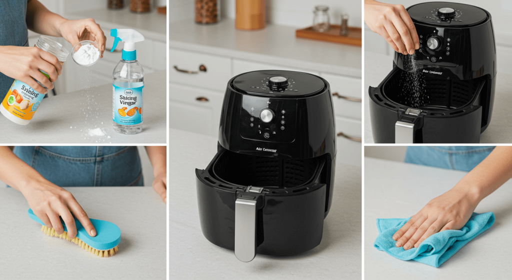 How to Clean Air Fryer with Baking Soda and Vinegar