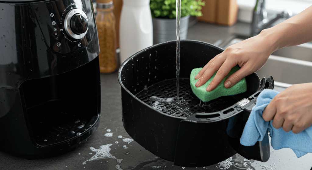 How to Clean Air Fryer with Water and Soap